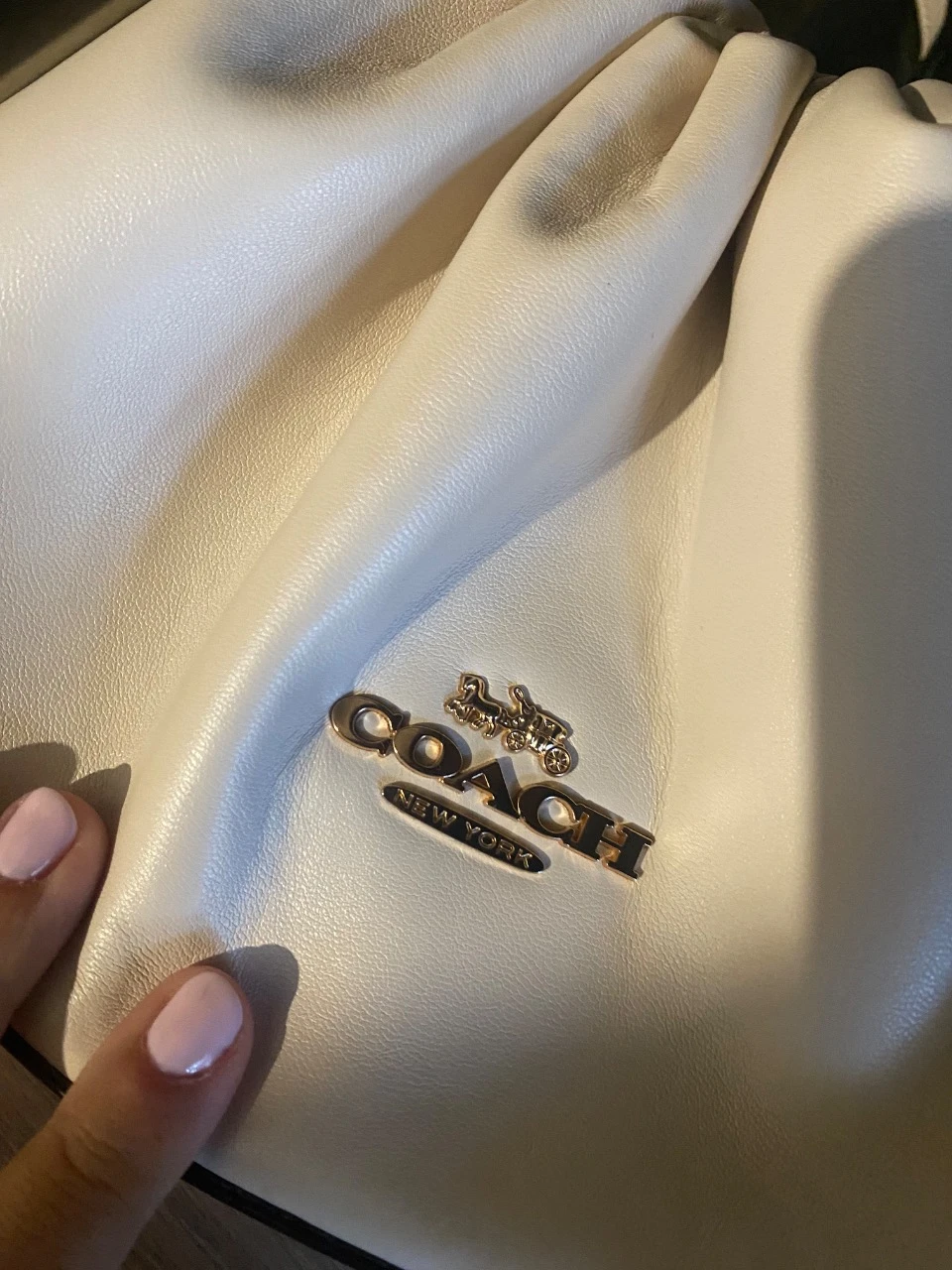 bolsa mala Coach Faye Shoulder beige crème lindissima sans défauts – photo 17